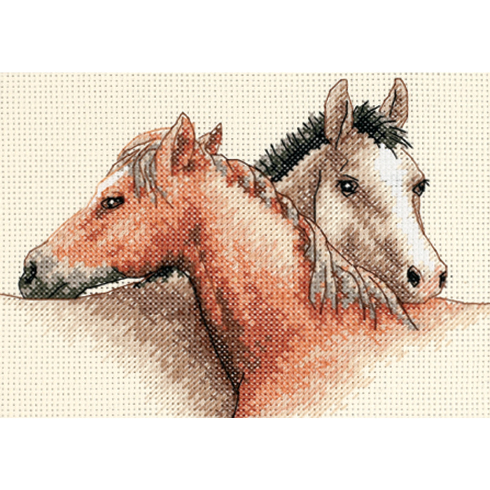 Counted Cross Stitch Kit Horse Pals, Dimensions 65030