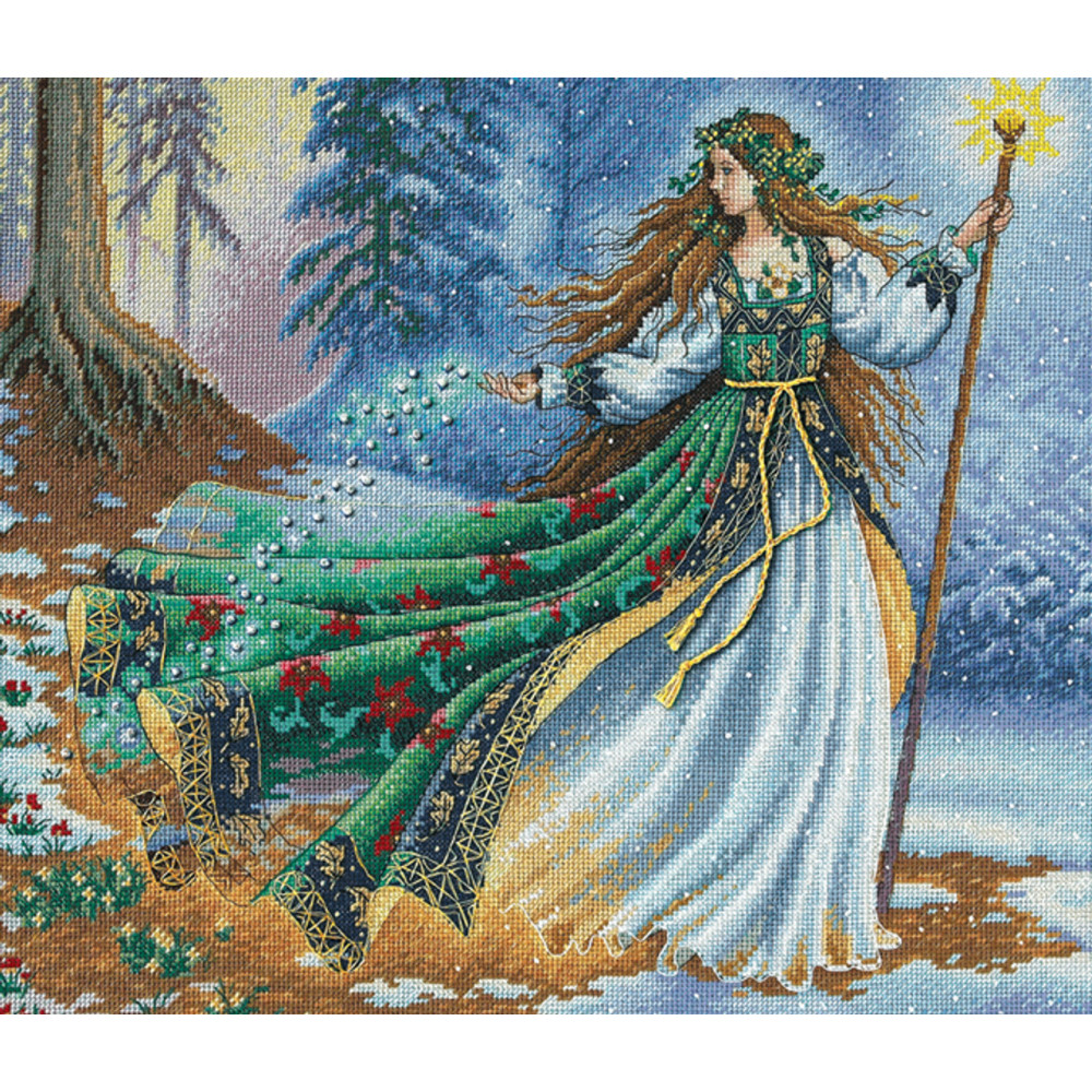 Counted Cross Stitch Kit Woodland Enchantress, Dimensions 35173
