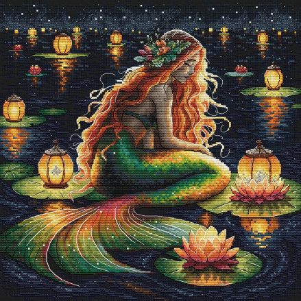 AVA Counted Cross Stitch Kit P091 – The Mermaid's Sanctuary