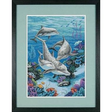 Dimensions Counted Cross Stitch Kit 03830 – The Dolphins' Domain
