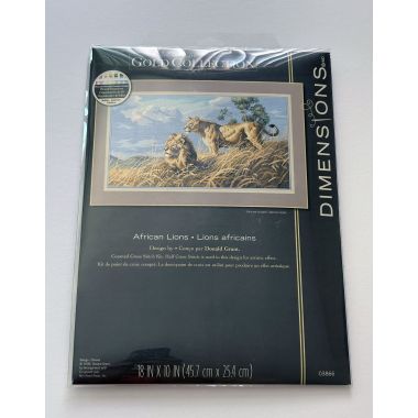Dimensions Counted Cross Stitch Kit 03866 – African Lions