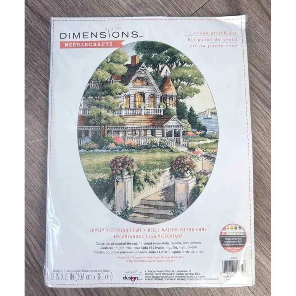Dimensions Counted Cross Stitch Kit 03874 – Lovely Victorian Home