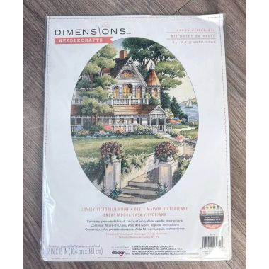 Dimensions Counted Cross Stitch Kit 03874 – Lovely Victorian Home