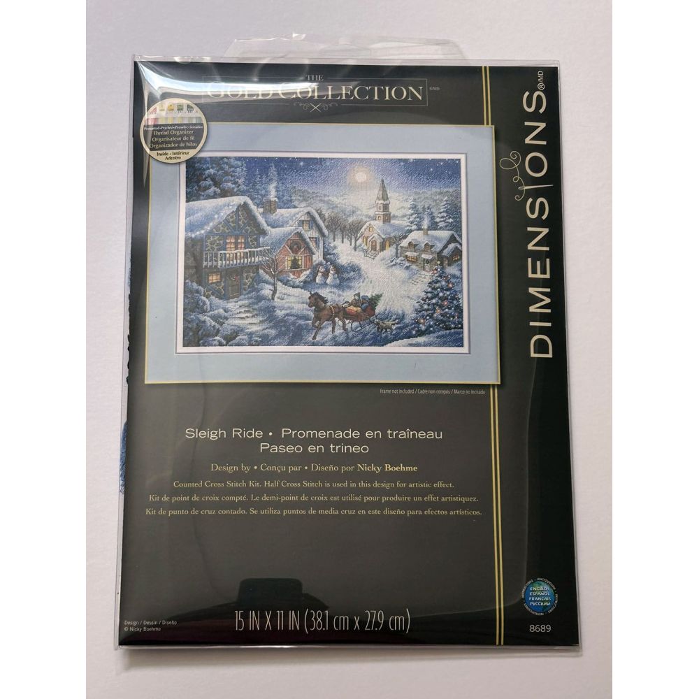 Dimensions Counted Cross Stitch Kit 08689 – Sleigh Ride