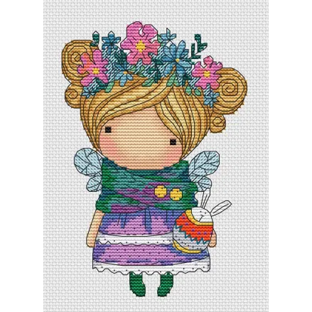 Cross-Stitch Kit “Girl Spring” Iris Design 05723