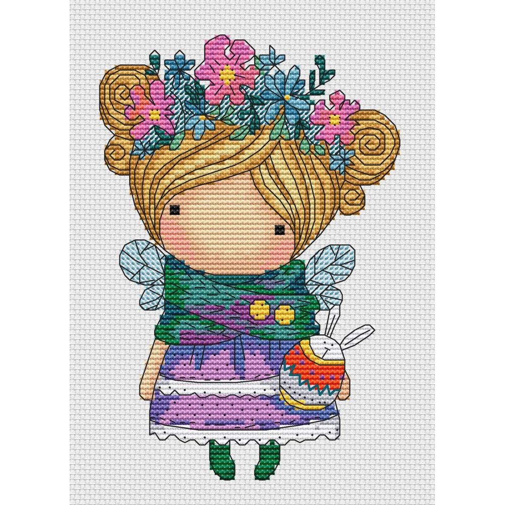 Cross-Stitch Kit “Girl Spring” Iris Design 05723