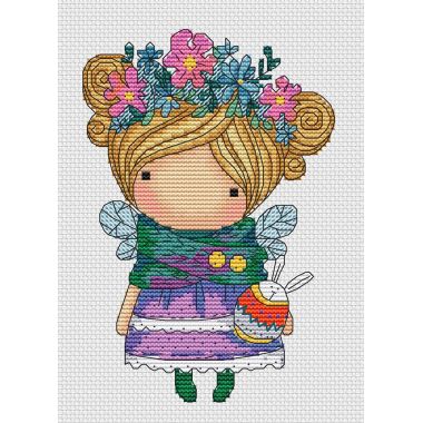 Cross-Stitch Kit “Girl Spring” Iris Design 05723