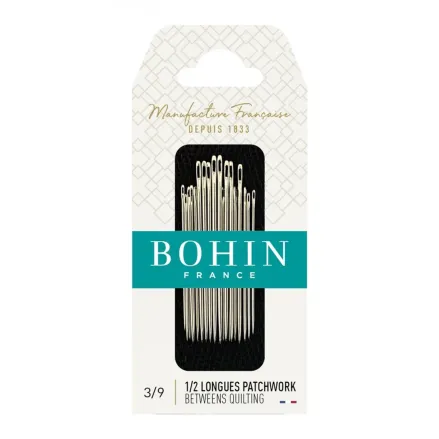Bohin Betweens Quilting Needles 00368 – Sizes 3/9, 20 pcs