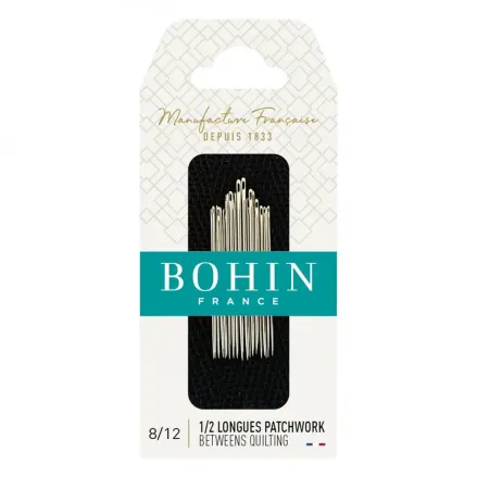 Bohin Betweens Quilting Needles 00369 – Sizes 8/12, 20 pcs