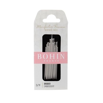 Bohin Embroidery Needles 00768 – Sizes 3/9, 15 pcs