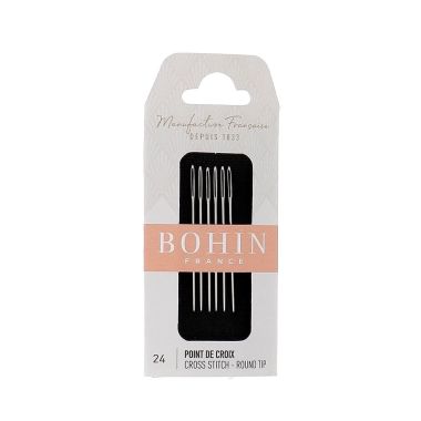 Bohin Cross Stitch Needles 00836 – Size 24, 6 pcs