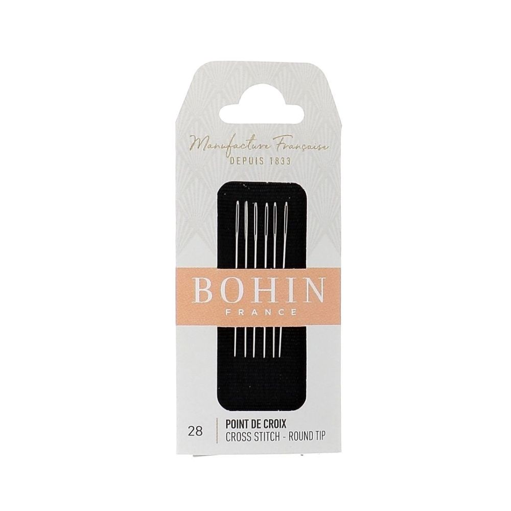 Bohin Cross Stitch Needles 00870 – Size 28, 6 pcs