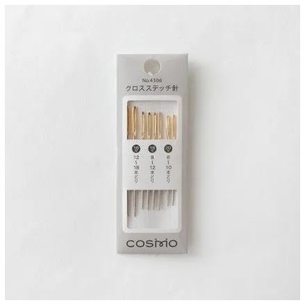 Cosmo Cross Stitch Needles 4306 – Sizes 16/20, 8 pcs