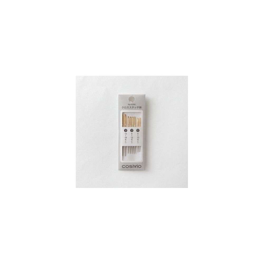 Cosmo Cross Stitch Needles 4306 – Sizes 16/20, 8 pcs