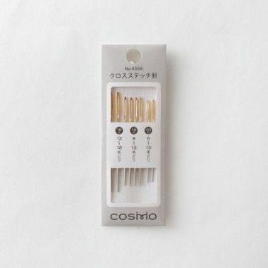 Cosmo Cross Stitch Needles 4306 – Sizes 16/20, 8 pcs