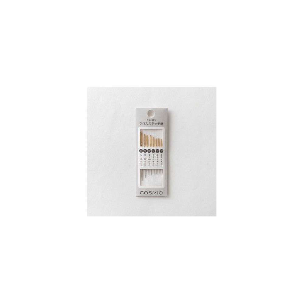 Cosmo Cross Stitch Needles 4305 – Sizes 16/26, 8 pcs