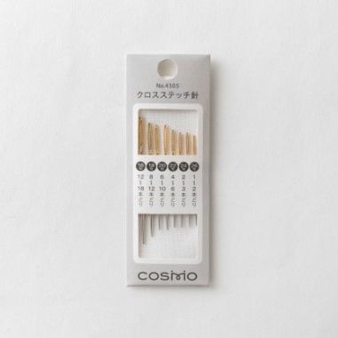 Cosmo Cross Stitch Needles 4305 – Sizes 16/26, 8 pcs