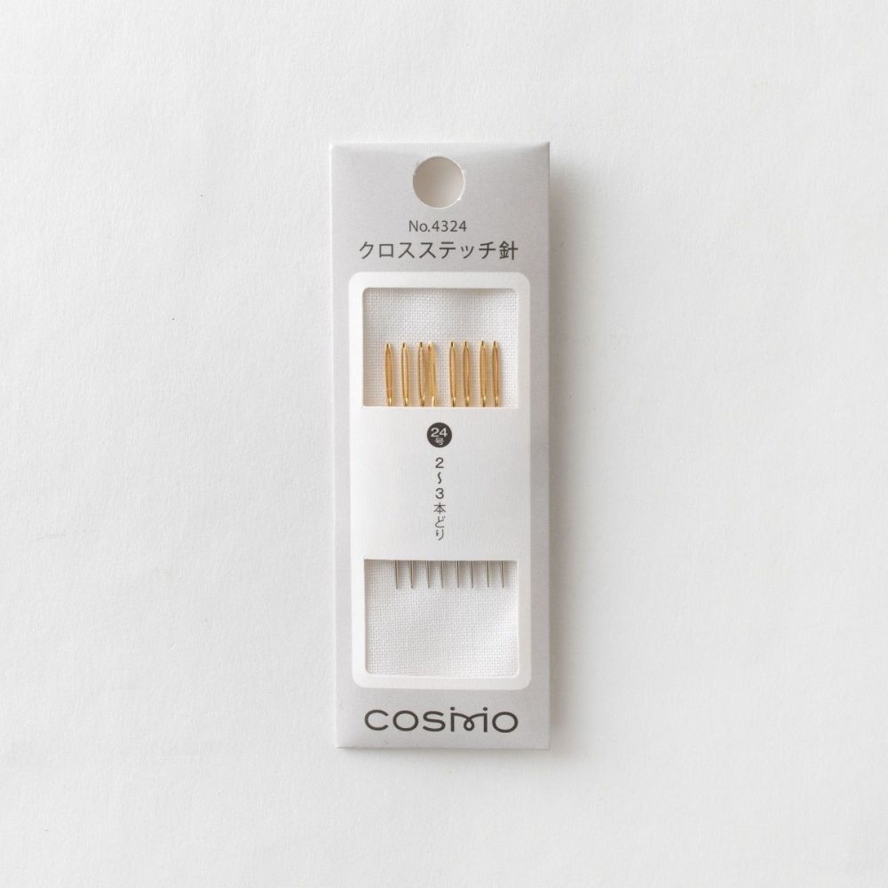 Cosmo Cross Stitch Needles 4324 – Size 24, 8 pcs