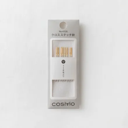 Cosmo Cross Stitch Needles 4326 – Size 26, 8 pcs