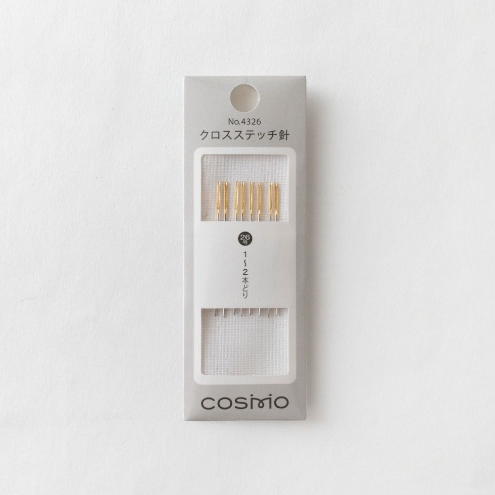 Cosmo Cross Stitch Needles 4326 – Size 26, 8 pcs