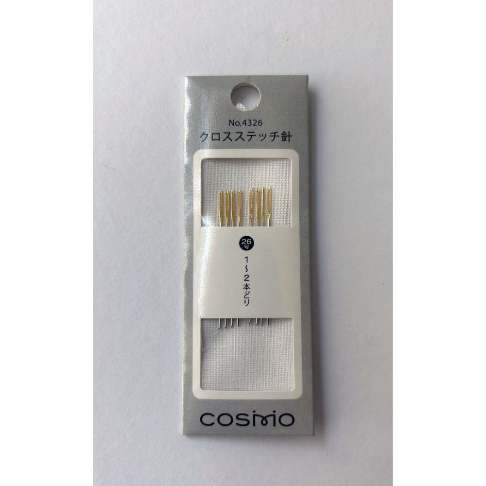 Cosmo Cross Stitch Needles 4326 – Size 26, 8 pcs