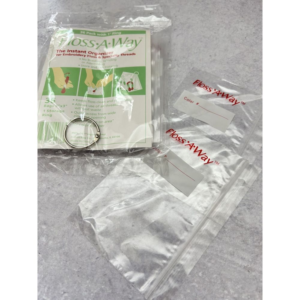 Action Bag Floss-A-Way Organizer NFL36 – 36 Bags with 1" Ring