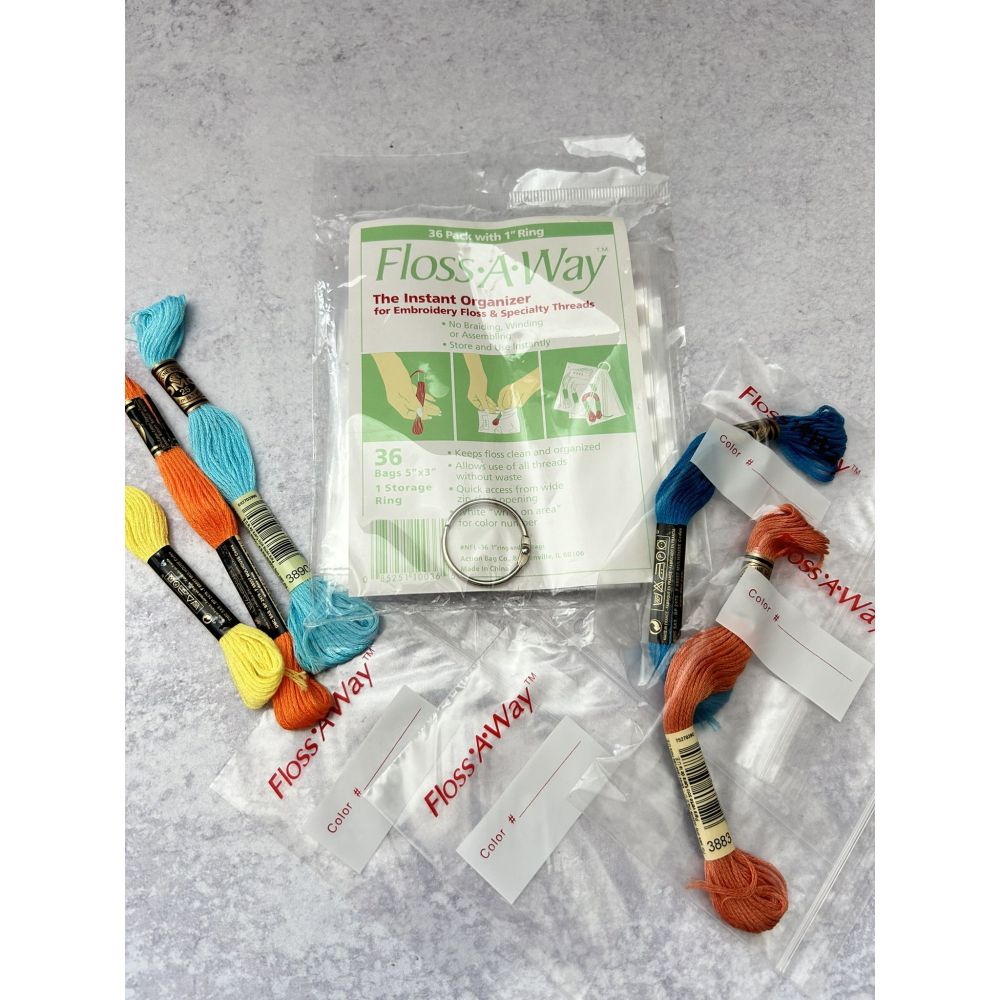Action Bag Floss-A-Way Organizer NFL36 – 36 Bags with 1" Ring