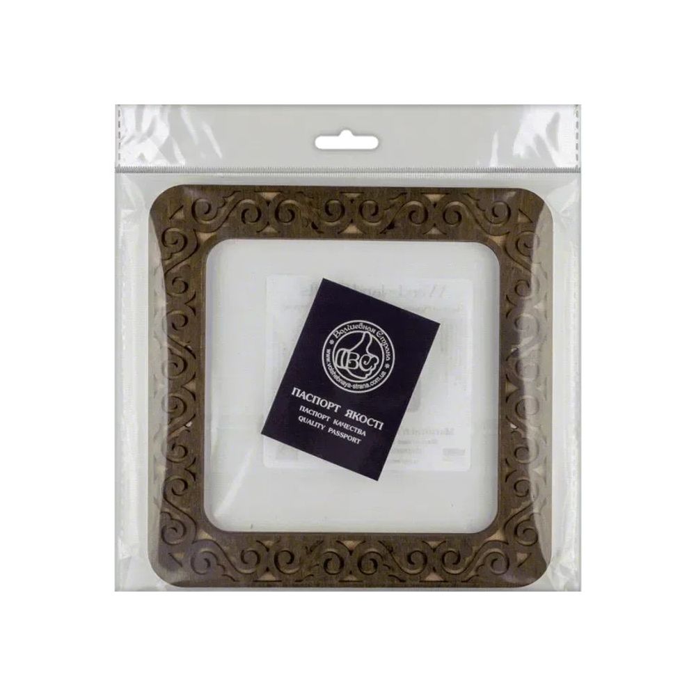 Plywood hoop for Mill-Hill beading kits and for perforated paper.