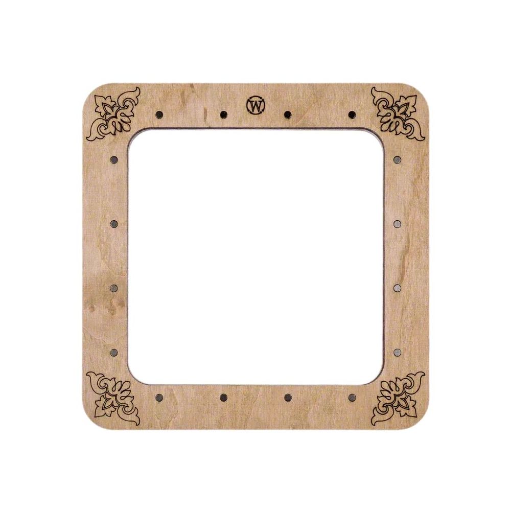 Plywood hoop for Mill-Hill beading kits and for perforated paper.