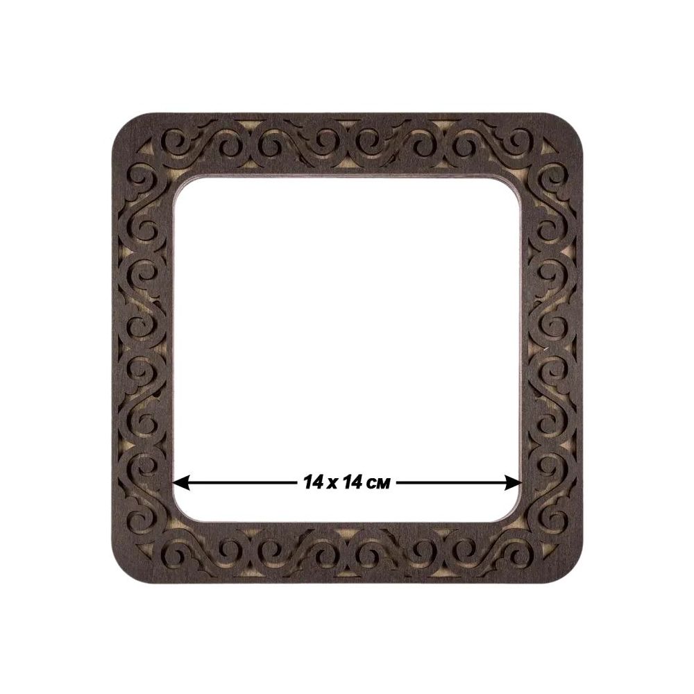 Plywood hoop for Mill-Hill beading kits and for perforated paper.