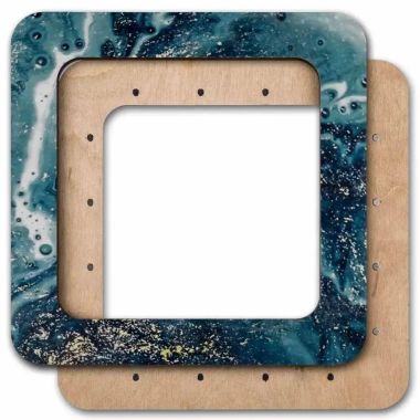 Plywood hoop for Mill-Hill beading kits and for perforated paper.