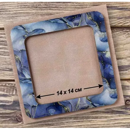 Plywood hoop for Mill-Hill beading kits and for perforated paper.