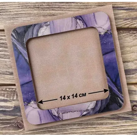 Plywood hoop for Mill-Hill beading kits and for perforated paper.