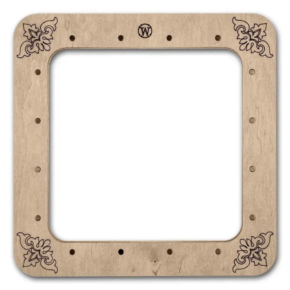 Plywood hoop for Mill-Hill beading kits and for perforated paper.