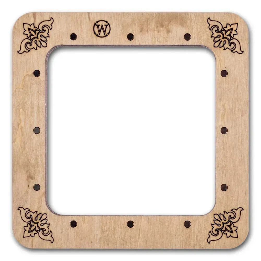 Wonderland Crafts Magnetic Embroidery Frame FLMP-015 – Midnight Blue, Medium, 4″ × 4″