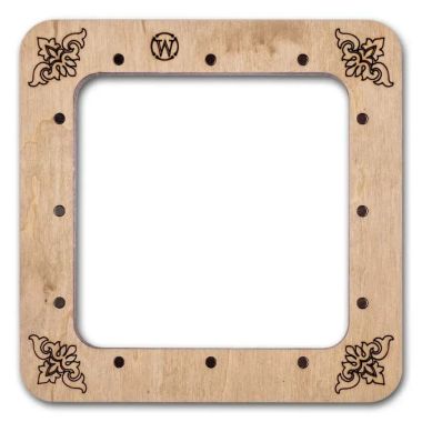 Wonderland Crafts Magnetic Embroidery Frame FLMP-015 – Midnight Blue, Medium, 4″ × 4″