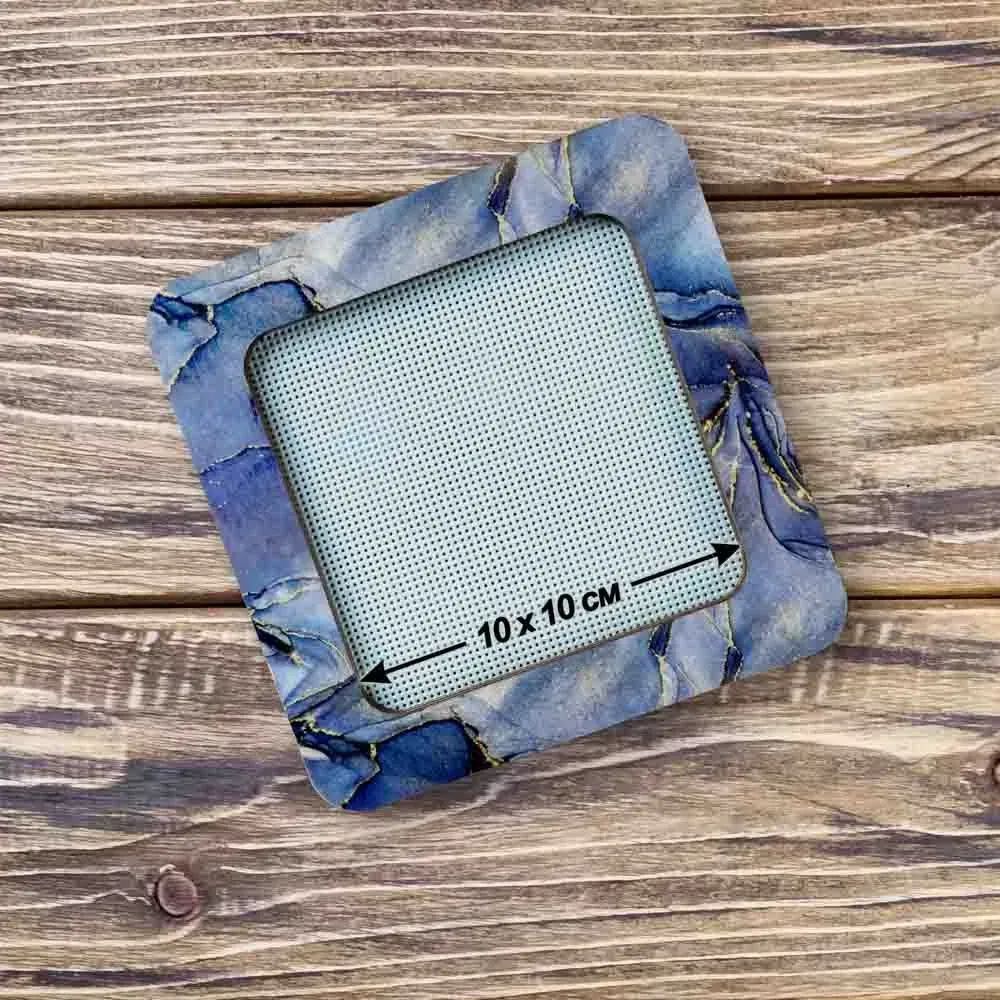 Wonderland Crafts Magnetic Embroidery Frame FLMP-015 – Midnight Blue, Medium, 4″ × 4″