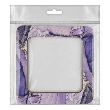 Wonderland Crafts Magnetic Embroidery Frame FLMP-019 – Amethyst Purple, Medium, 4″ × 4″