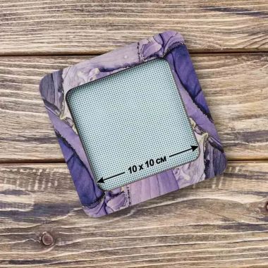 Wonderland Crafts Magnetic Embroidery Frame FLMP-019 – Amethyst Purple, Medium, 4″ × 4″
