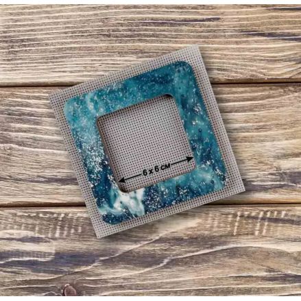Wonderland Crafts Magnetic Embroidery Frame FLMP-012 – Celadon Blue, Small, 2.4″ × 2.4″