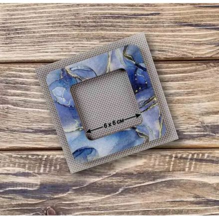 Wonderland Crafts Magnetic Embroidery Frame FLMP-016 – Midnight Blue, Small, 2.4″ × 2.4″