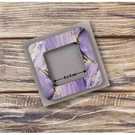 Wonderland Crafts Magnetic Embroidery Frame FLMP-020 – Amethyst Purple, Small, 2.4″ × 2.4″