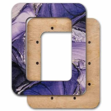 Wonderland Crafts Magnetic Embroidery Frame FLMP-023 – Amethyst Purple, 2.6″ × 3.5″