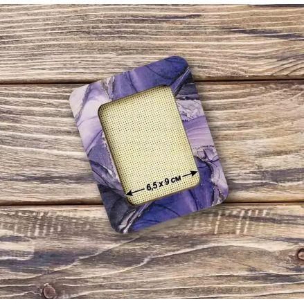 Wonderland Crafts Magnetic Embroidery Frame FLMP-023 – Amethyst Purple, 2.6″ × 3.5″