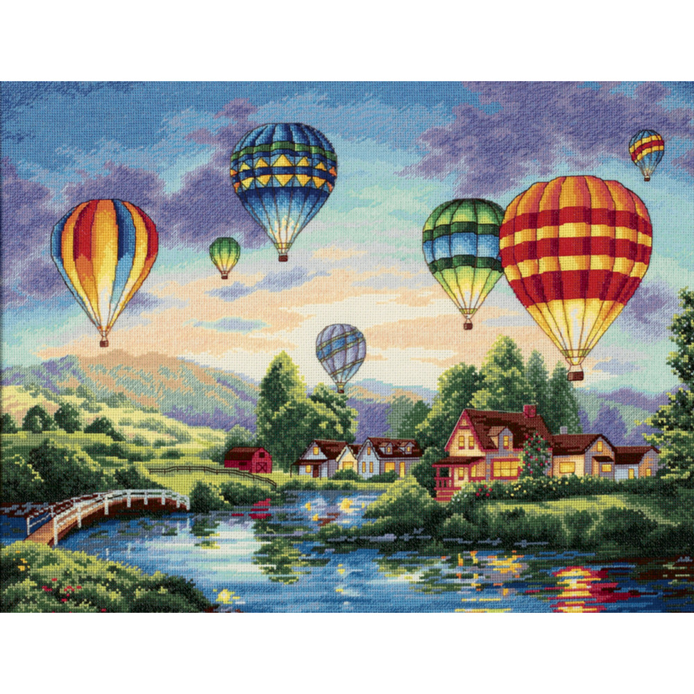 Counted Cross Stitch Kit Balloon Glow, Dimensions 35213