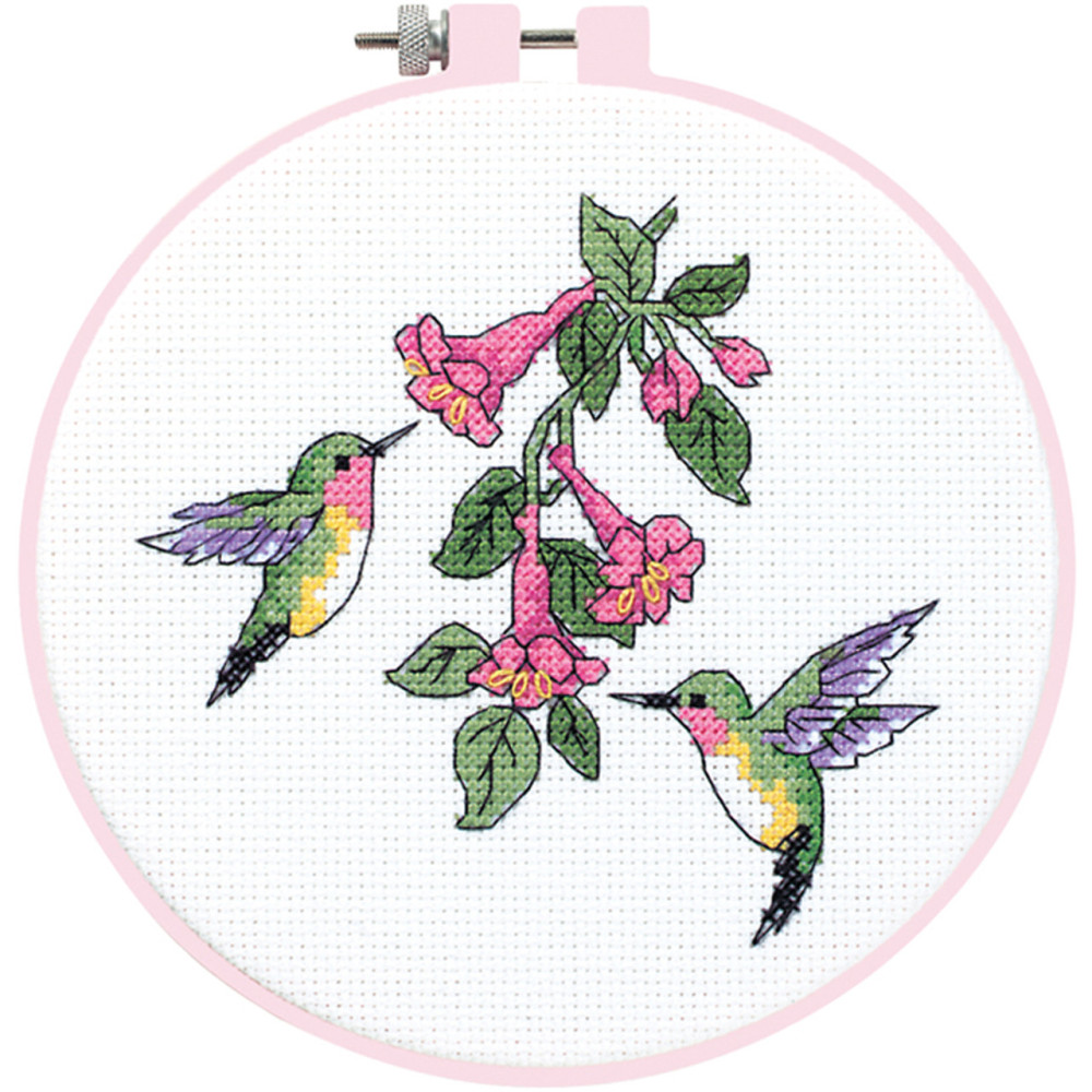 Counted Cross Stitch Kit Hummingbird Duo, Dimensions 72407