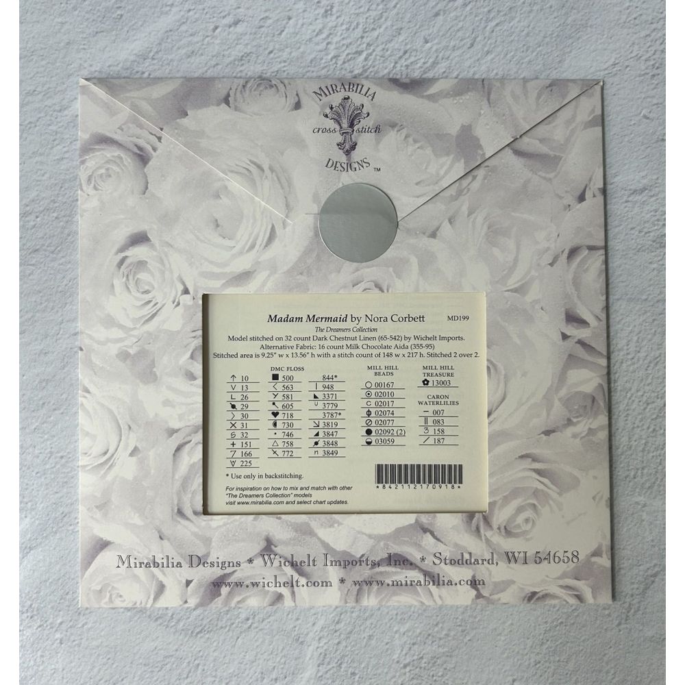 Mirabilia Counted Cross Stitch Pattern MD199 – Madam Mermaid
