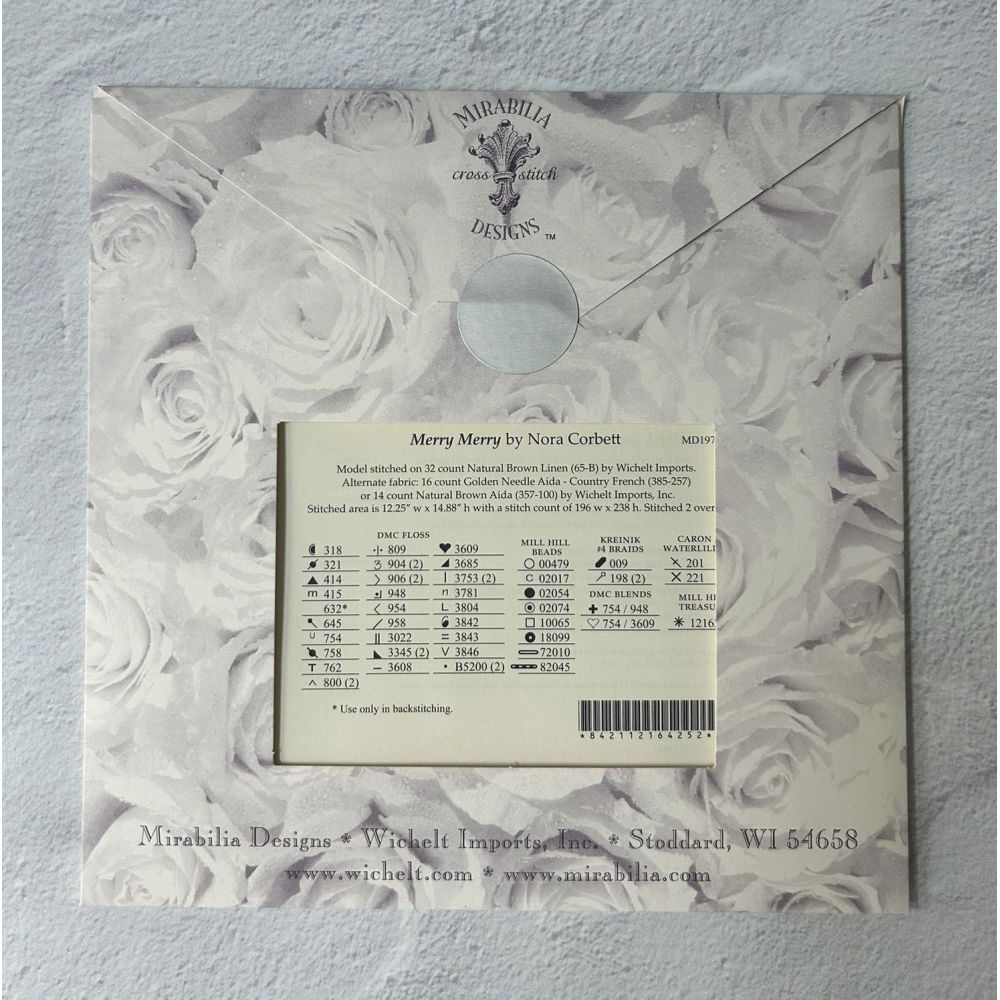 Mirabilia Counted Cross Stitch Pattern MD197 – Merry Merry