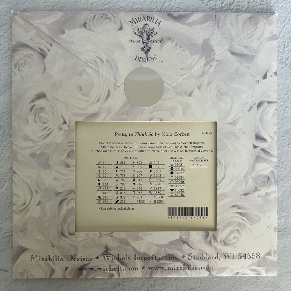 Mirabilia Counted Cross Stitch Pattern MD195 – Pretty to Think So