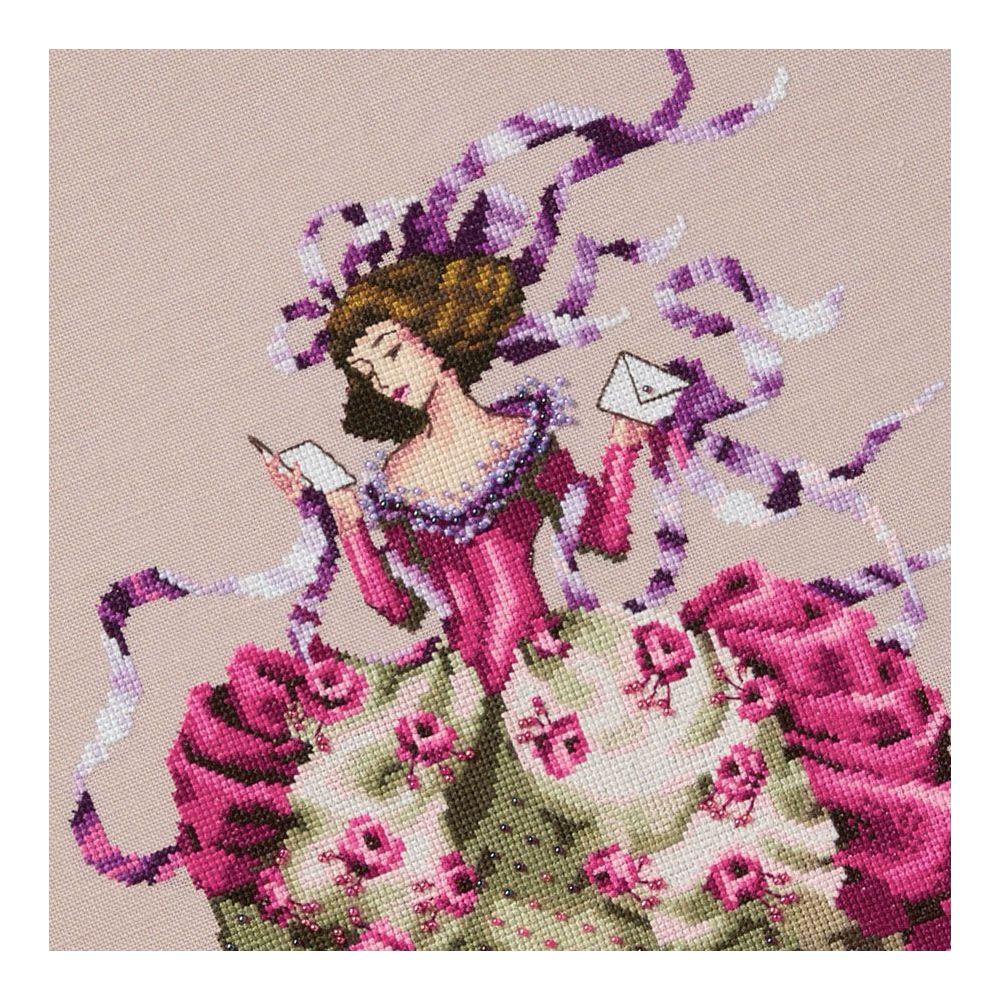 Mirabilia Counted Cross Stitch Pattern MD194 – Pretty in Pink